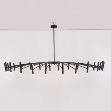 Люстра на штанге POP P40 Chandelier 24 lamps D130 Mod.B Black