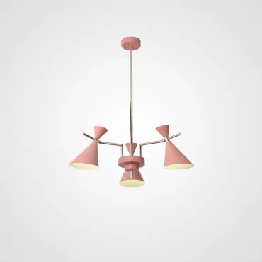 Люстра на штанге FRANKA D80 3 lamps Pink