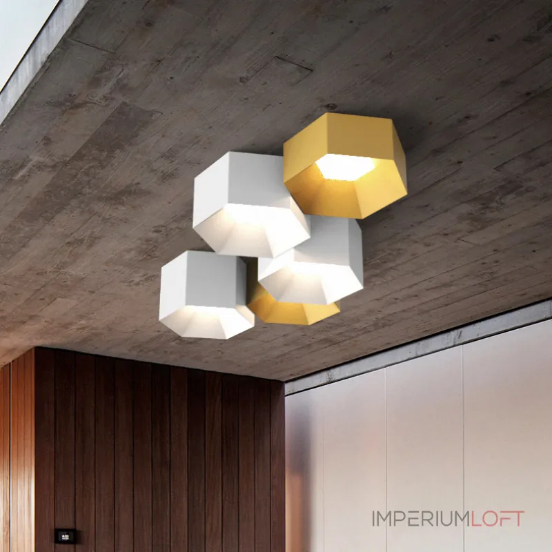 Потолочный светильник HEXAGON A H13 White от ImperiumLoft Потолочный светильник HEXAGON A H13 White от ImperiumLoft