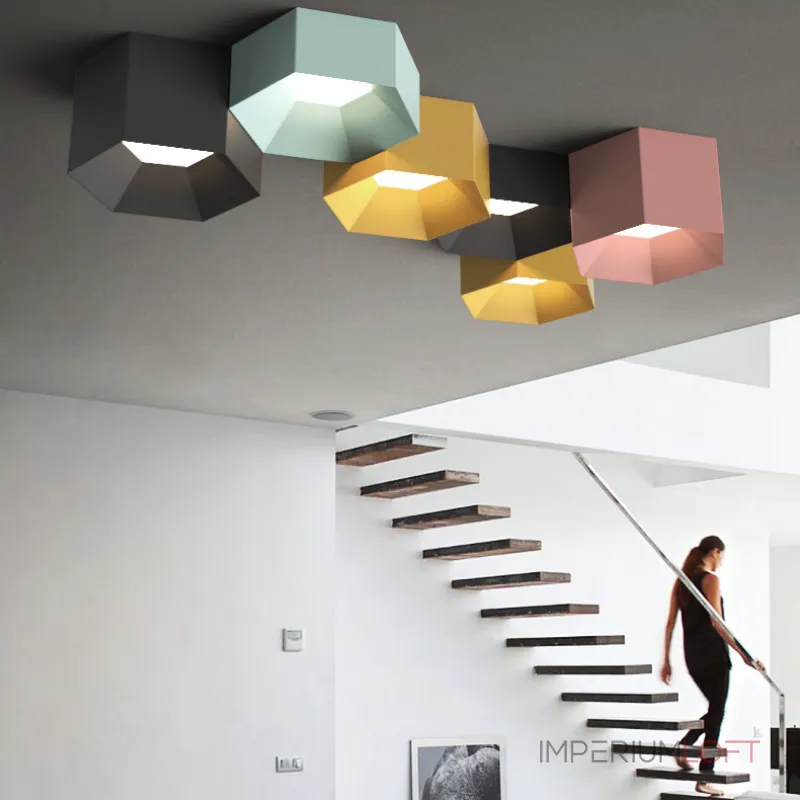 Потолочный светильник HEXAGON A H13 White от ImperiumLoft Потолочный светильник HEXAGON A H13 White от ImperiumLoft