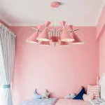 Люстра на штанге FRANKA D80 6 lamps Yellow от ImperiumLoft