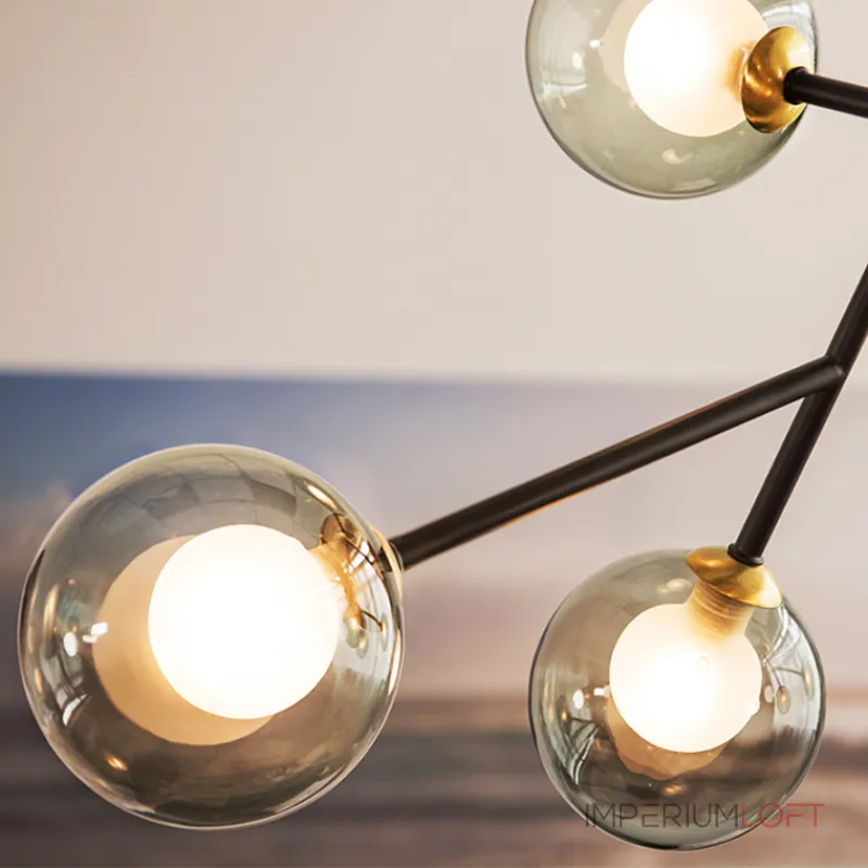 Подвесная люстра PEARL L5 Grey от ImperiumLoft Подвесная люстра PEARL L5 Grey от ImperiumLoft