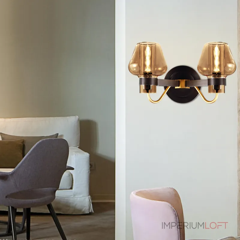 Бра MONTALEMBERT SCONCE BY Studios Черный, Янтарь от ImperiumLoft Бра MONTALEMBERT SCONCE BY Studios Черный, Янтарь от ImperiumLoft