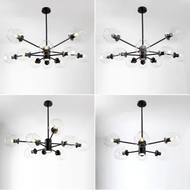 Люстра на штанге MARINE D85 Black/Transparent Люстра на штанге MARINE D85 Black/Transparent