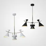Люстра на штанге FRANKA D80 3 lamps Black от ImperiumLoft