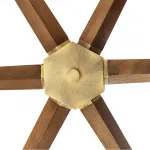 Люстра на штанге Jorgenson D85 Beige/Dark wood