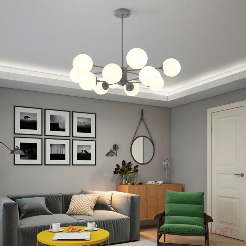 Люстра на штанге BALLS LIGHT от ImperiumLoft Люстра на штанге BALLS LIGHT от ImperiumLoft
