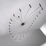 Люстра на штанге POP P40 Chandelier 24 lamps D130 Mod.B White