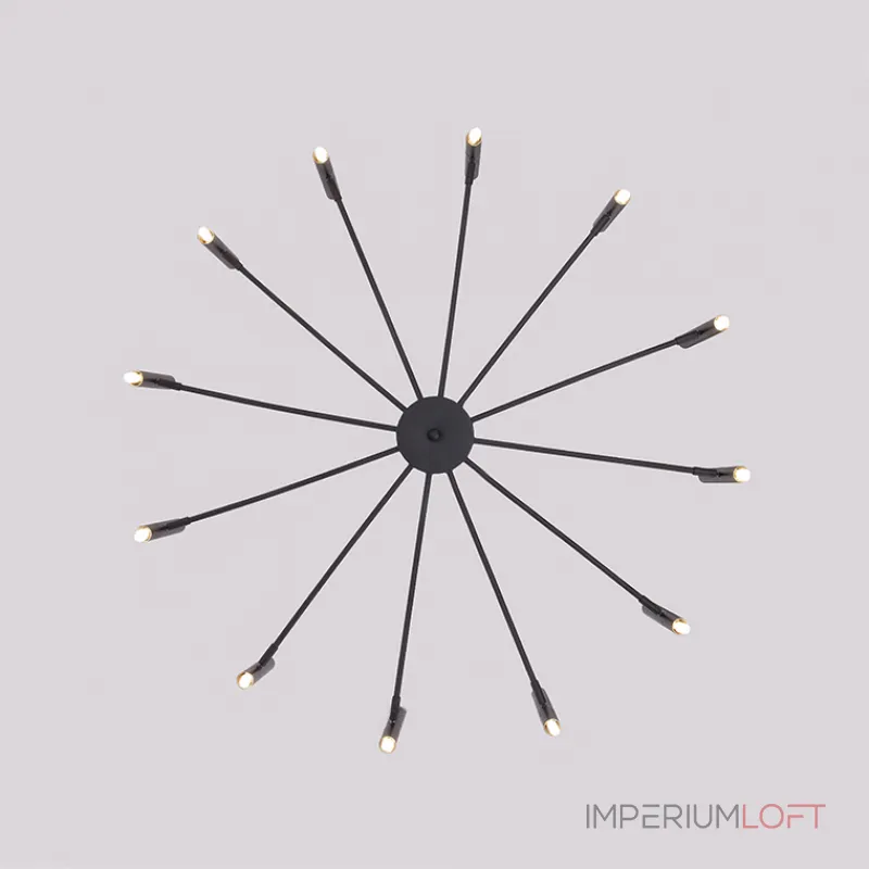 Люстра на штанге POP P40 Chandelier 12 lamps D100 Mod.A White