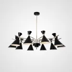 Люстра на штанге FRANKA D120 10 lamps Black от ImperiumLoft