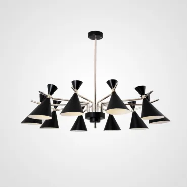 Люстра на штанге FRANKA D120 10 lamps Black