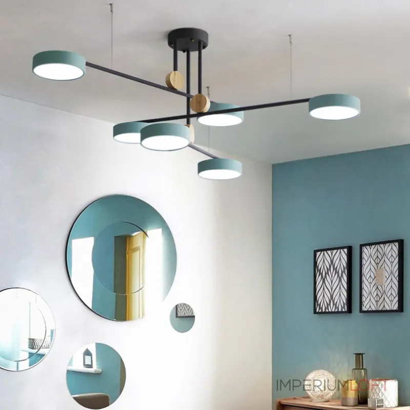 Люстра на штанге TECHNUM COLOR LED Green от ImperiumLoft