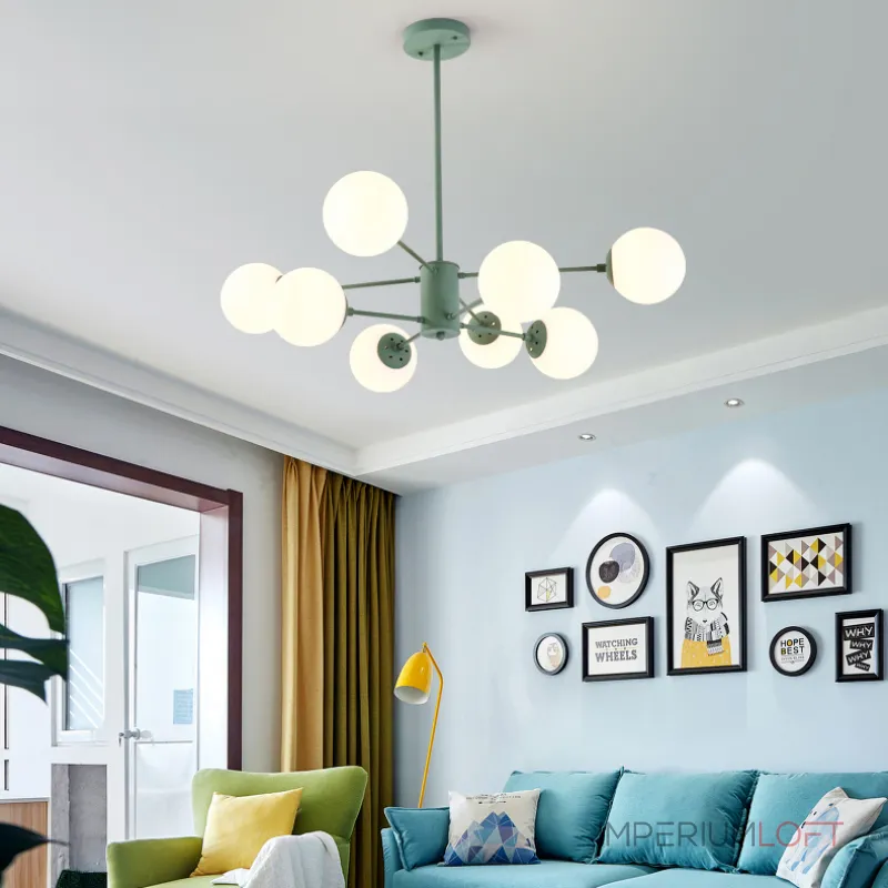 Люстра на штанге BALLS LIGHT от ImperiumLoft Люстра на штанге BALLS LIGHT от ImperiumLoft