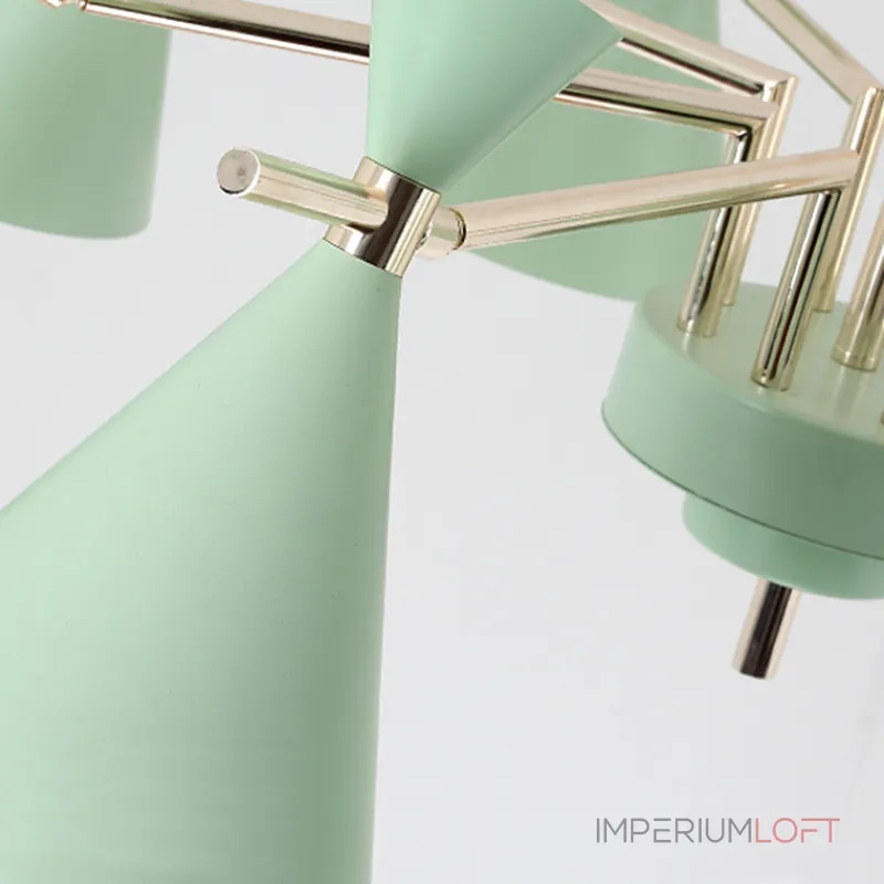 Люстра на штанге FRANKA D80 6 lamps Yellow от ImperiumLoft