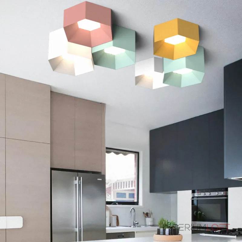 Потолочный светильник HEXAGON A H13 White от ImperiumLoft Потолочный светильник HEXAGON A H13 White от ImperiumLoft