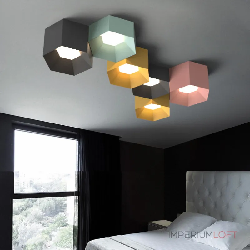 Потолочный светильник HEXAGON A H13 White от ImperiumLoft Потолочный светильник HEXAGON A H13 White от ImperiumLoft