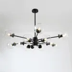 Люстра на штанге MARINE D85 Black/Transparent от ImperiumLoft