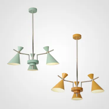 Люстра на штанге FRANKA D80 3 lamps Yellow