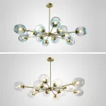 Люстра на штанге MARINE D85 Black/Transparent от ImperiumLoft