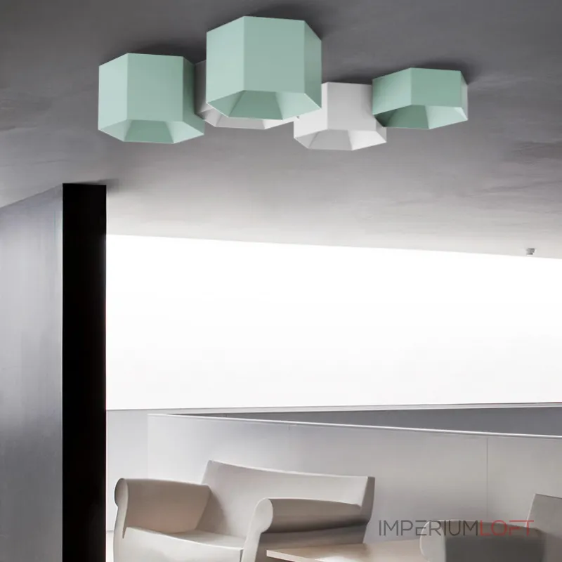 Потолочный светильник HEXAGON A H13 White от ImperiumLoft Потолочный светильник HEXAGON A H13 White от ImperiumLoft
