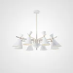 Люстра на штанге FRANKA D100 8 lamps White от ImperiumLoft