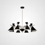 Люстра на штанге FRANKA D100 8 lamps Black от ImperiumLoft