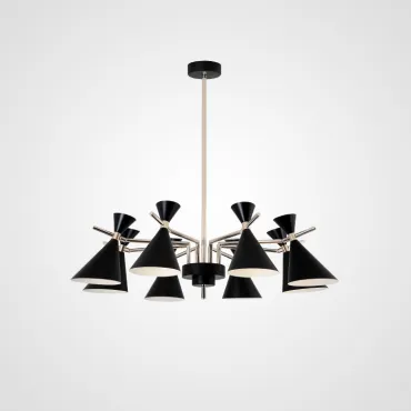 Люстра на штанге FRANKA D100 8 lamps Black