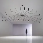 Люстра на штанге POP P40 Chandelier 24 lamps D130 Mod.B White