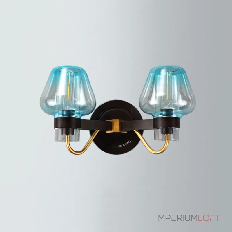 Бра MONTALEMBERT SCONCE L2 BY Studios Черный, Голубой от ImperiumLoft Бра MONTALEMBERT SCONCE L2 BY Studios Черный, Голубой от ImperiumLoft