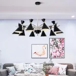 Люстра на штанге FRANKA D80 6 lamps Yellow от ImperiumLoft