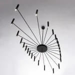 Люстра на штанге POP P40 Chandelier 24 lamps D130 Mod.B White