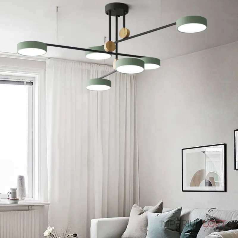 Люстра на штанге TECHNUM COLOR LED Green от ImperiumLoft