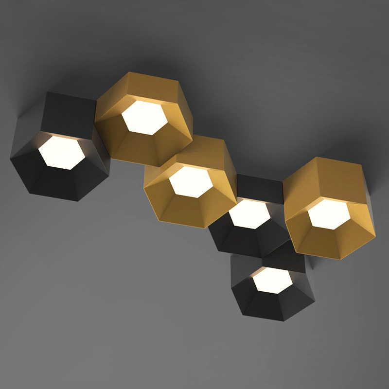 Потолочный светильник HEXAGON A H13 White от ImperiumLoft Потолочный светильник HEXAGON A H13 White от ImperiumLoft