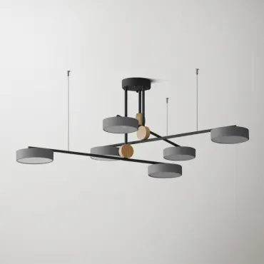 Люстра на штанге TECHNUM COLOR LED Grey