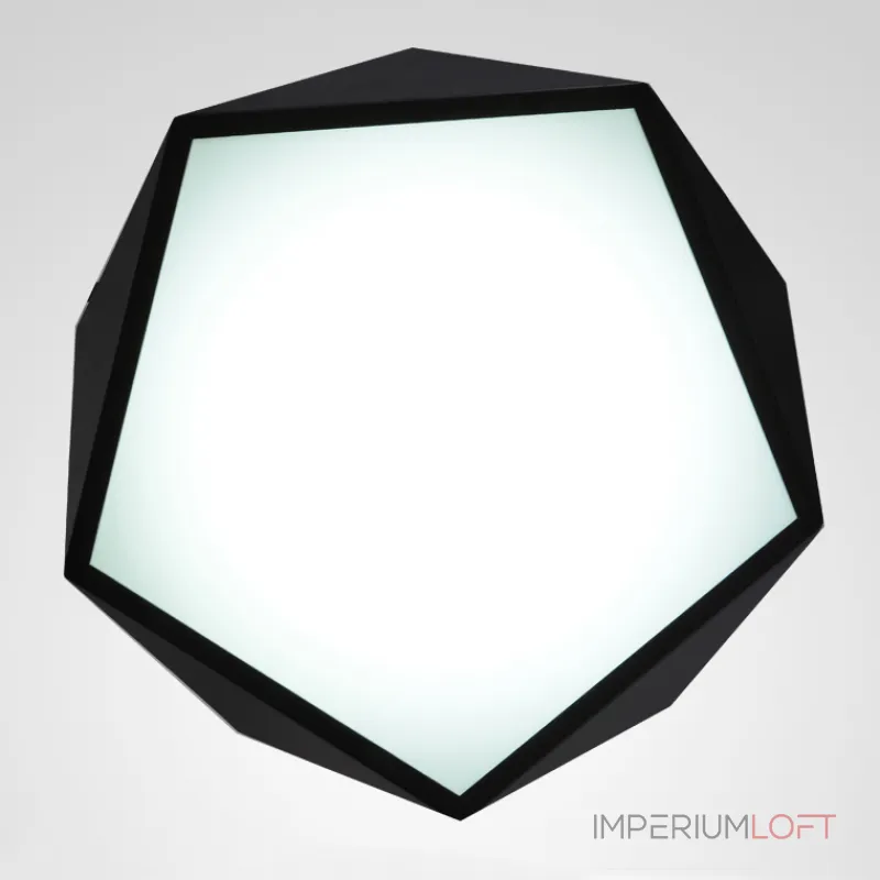 Потолочный светодиодный светильник GEOMETRIC Black D50 от ImperiumLoft
