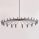 Люстра на штанге POP P40 Chandelier 24 lamps D130 Mod.A Black