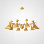 Люстра на штанге FRANKA D120 10 lamps Yellow от ImperiumLoft