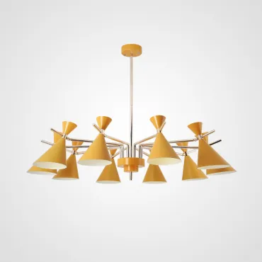 Люстра на штанге FRANKA D120 10 lamps Yellow
