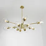 Люстра на штанге MARINE D85 Black/Transparent от ImperiumLoft