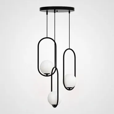 Подвесной светильник HOOP-TRIO Черный, Эллипс S, Диск