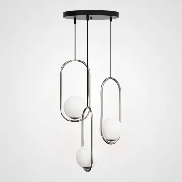 Подвесной светильник HOOP-TRIO Серебро, Эллипс S, Диск Подвесной светильник HOOP-TRIO Серебро, Эллипс S, Диск