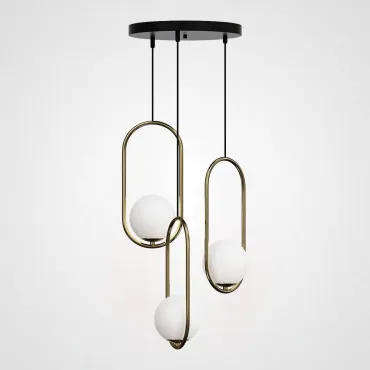 Подвесной светильник HOOP-TRIO Латунь, Эллипс S, Диск Подвесной светильник HOOP-TRIO Латунь, Эллипс S, Диск