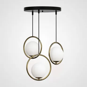 Подвесной светильник HOOP-TRIO Латунь, Круг, Диск Подвесной светильник HOOP-TRIO Латунь, Круг, Диск