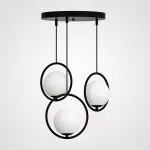Подвесной светильник HOOP-TRIO Черный, Круг, Диск от ImperiumLoft