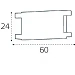 Соединитель линейный IT09-9028 black от ImperiumLoft