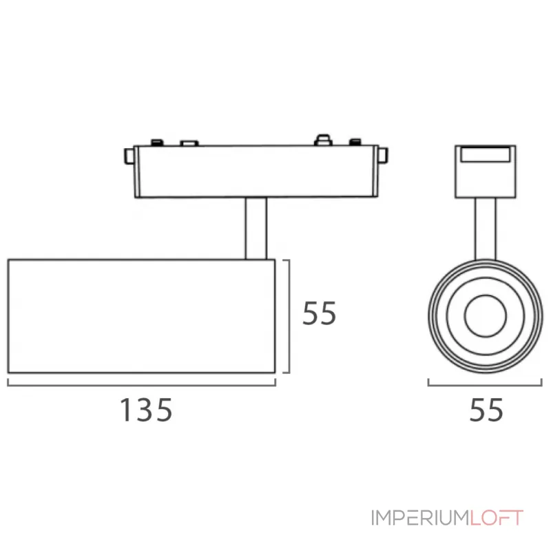 Светильник трековый IT09-9018 black 3000K от ImperiumLoft