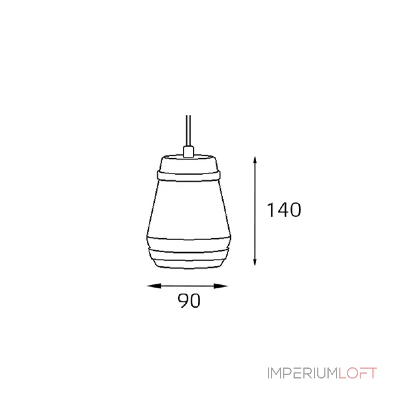 Подвесной светильник Leo SP 6264 brass