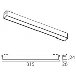 Светильник трековый IT09-9012 black 3000K от ImperiumLoft