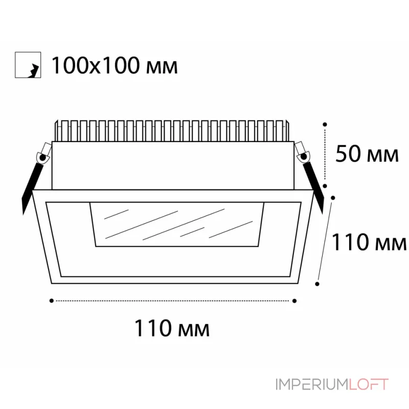 Светильник встраиваемый IT06-6019 black 3000K от ImperiumLoft Светильник встраиваемый IT06-6019 black 3000K от ImperiumLoft
