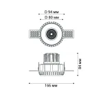 Светильник встраиваемый IT08-8021 white 4000K от ImperiumLoft